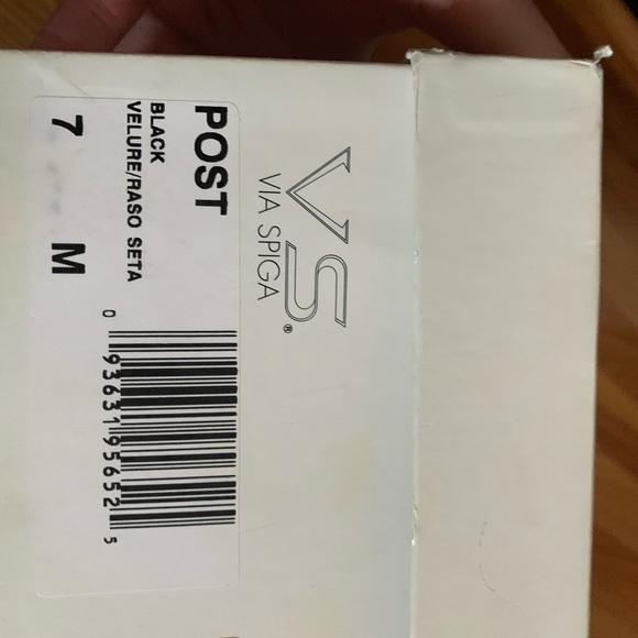 VIA SPIGA BLACK VELOUR AND SUEDE HIGH HEEL WINTER SHOE size 7 - Picture 7 of 9